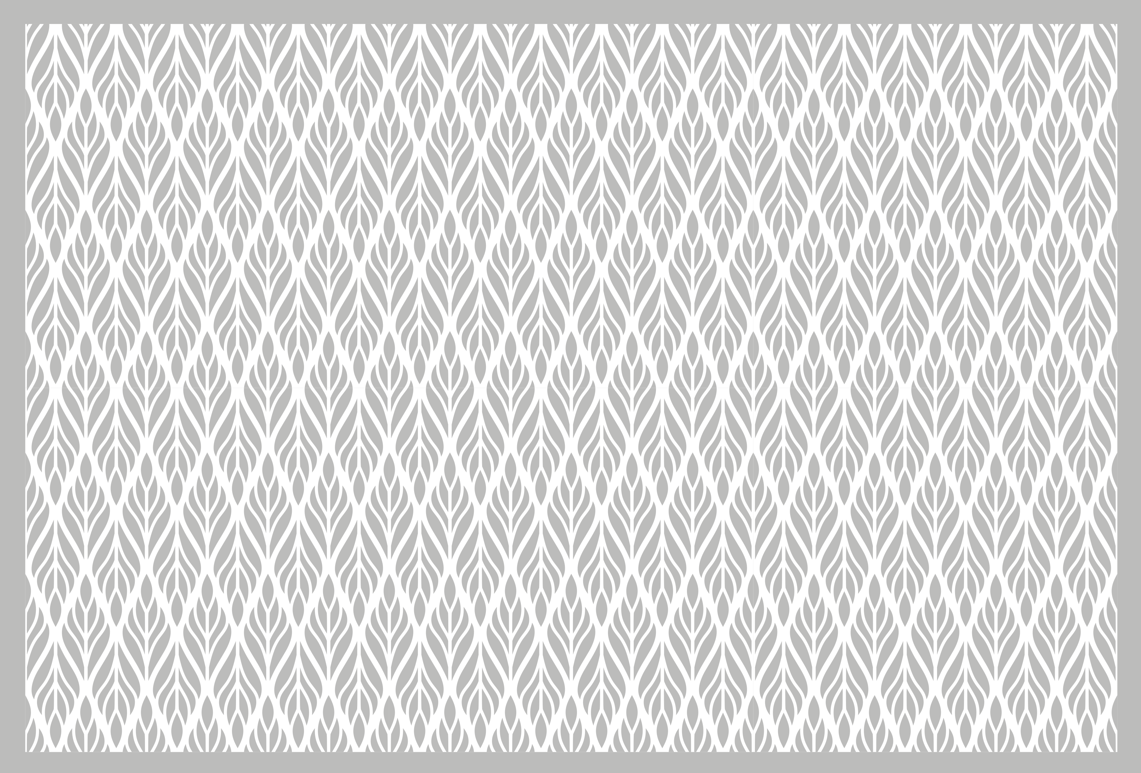 Tapete vinílico moderno padrão de folha cinza - TenStickers