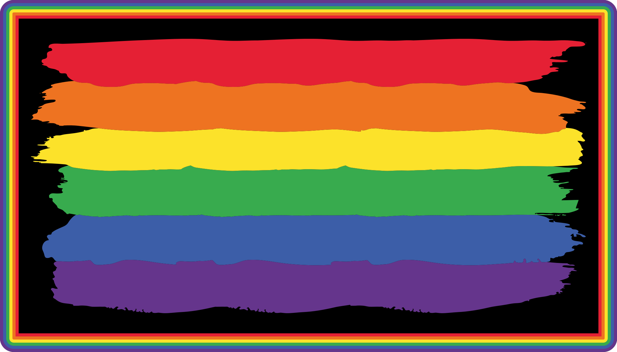 Tapete vinílico às risca listras coloridas do arco-íris - TenStickers