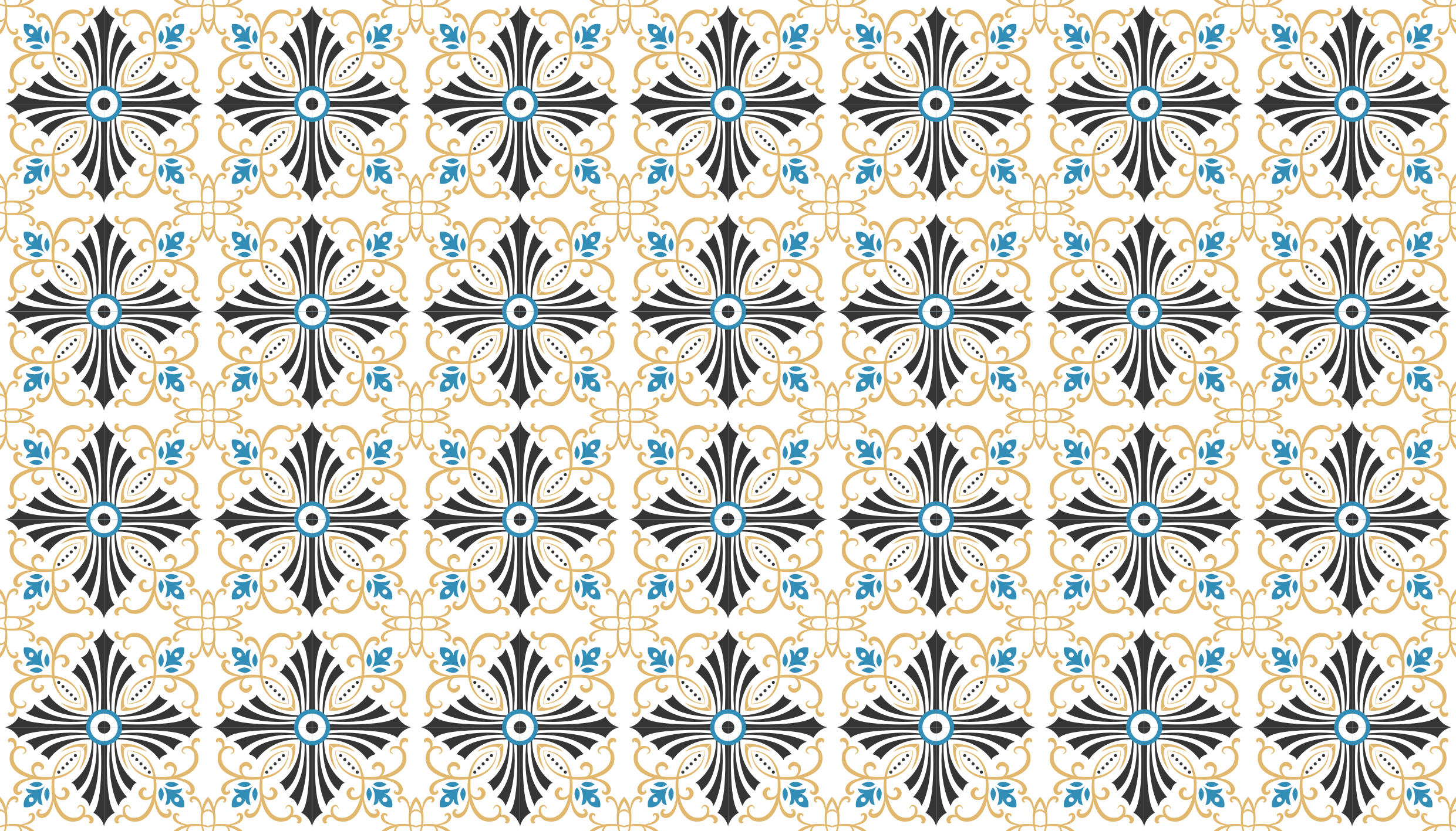 Tapete vinílico mosaico estilo mosaico elegante - TenStickers