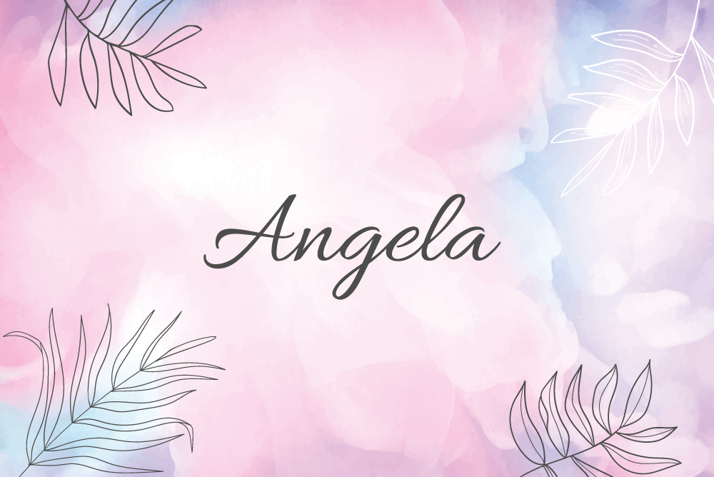 Tapete vinílico quarto nome personalizado floral - TenStickers