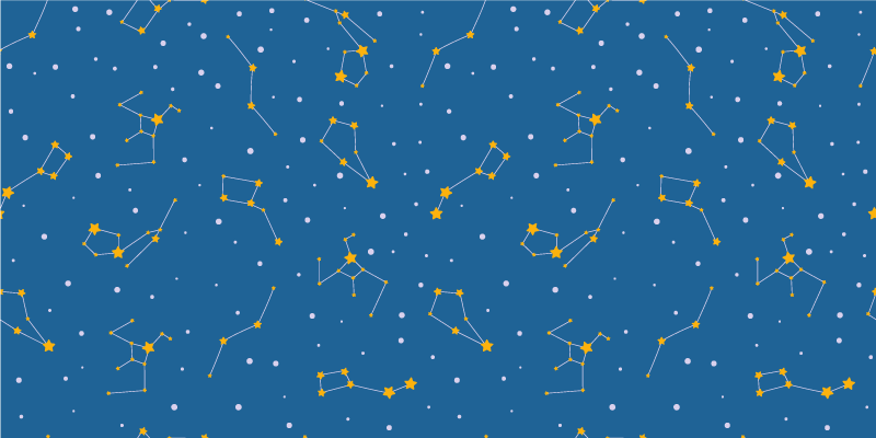 Tapete vinílico estrelas céu noturno celestial - TenStickers