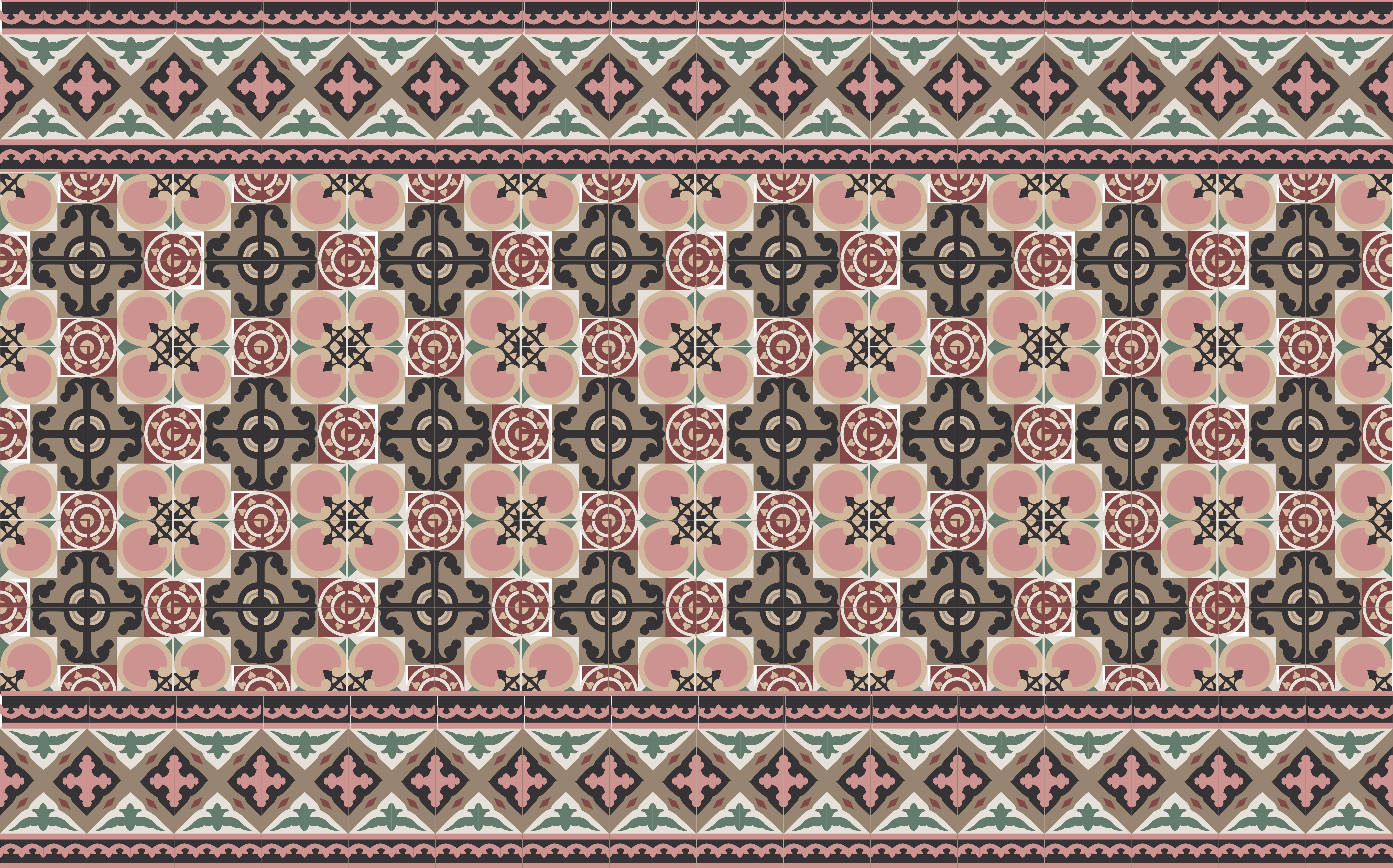 Toledo tiles tile vinyl carpet - TenStickers