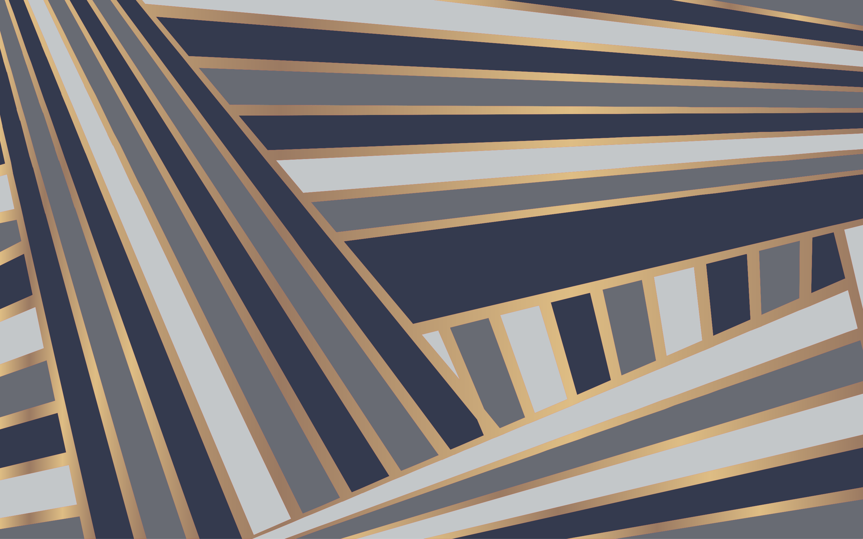 Tapete vinílico às risca motivo cinza marcante - TenStickers