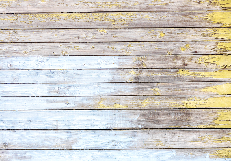 Tábuas pintadas em tapete de vinil com efeito de madeira branca - TenStickers