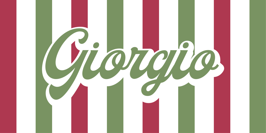 Tapete vinílico com nome bandeira italiana - TenStickers