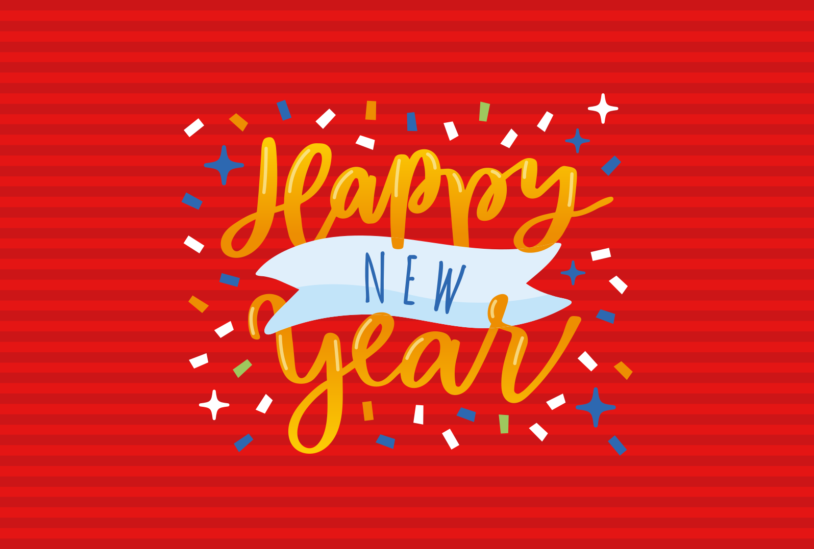 Tapete vinílico do Natal celebração de ano novo - TenStickers