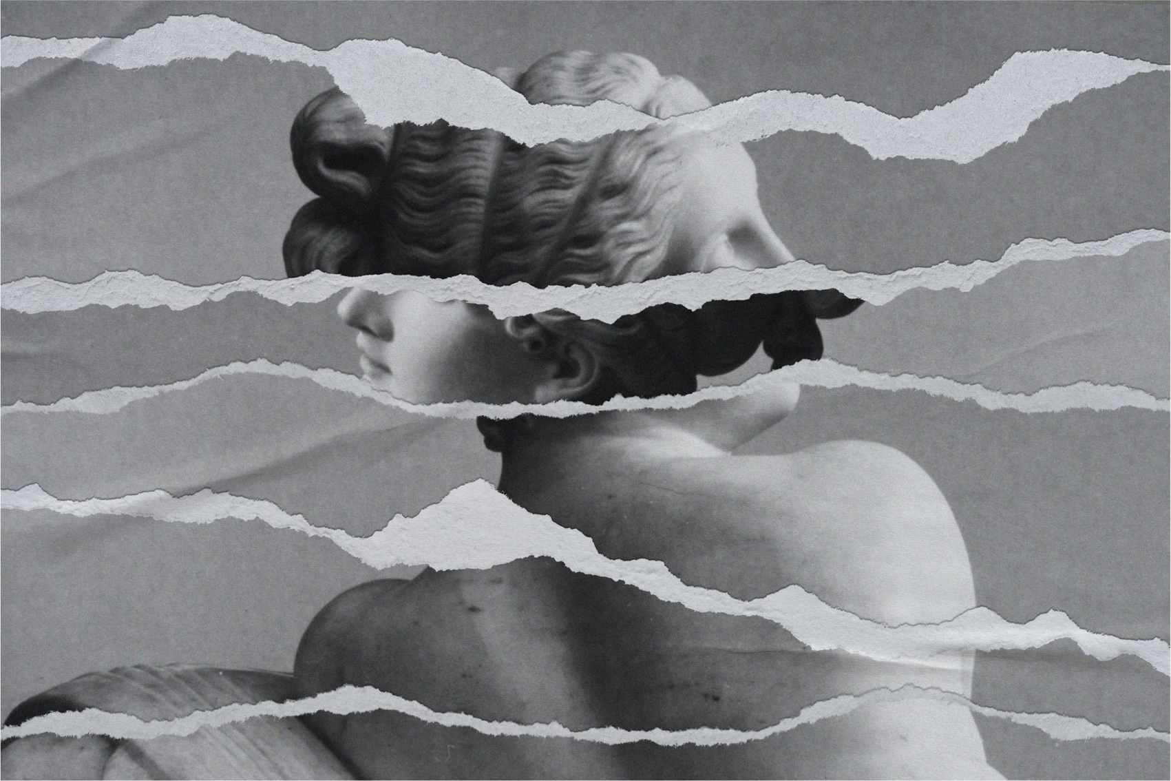 Tapete vinílico outras texturas efeito de papel rasgado - TenStickers