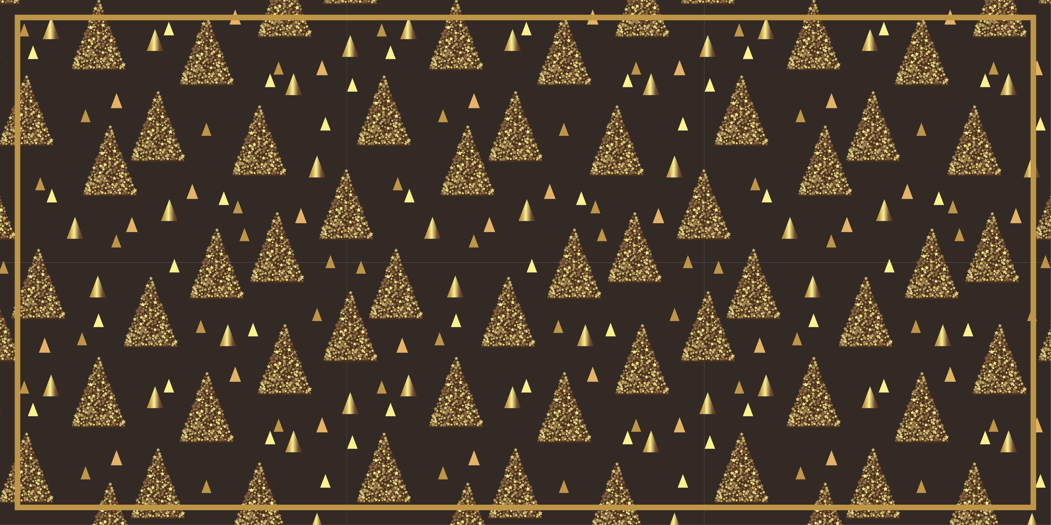 Tapete vinílico do Natal padrões triangulares festivos - TenStickers