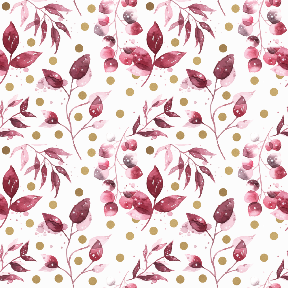 Tapete vinílico flores e plantas estampa botânica - TenStickers