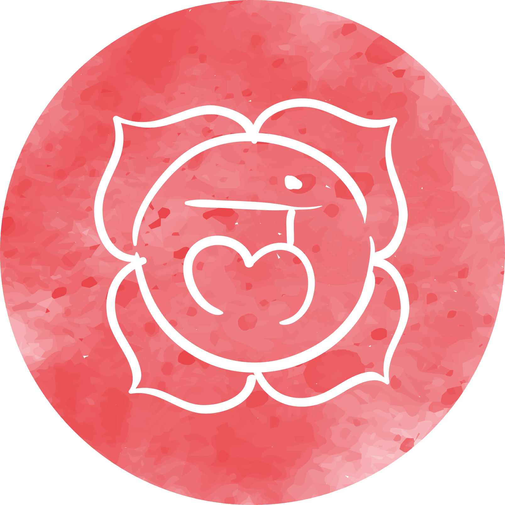 Tapete vinílico de mandala desenho de rosa circular - TenStickers