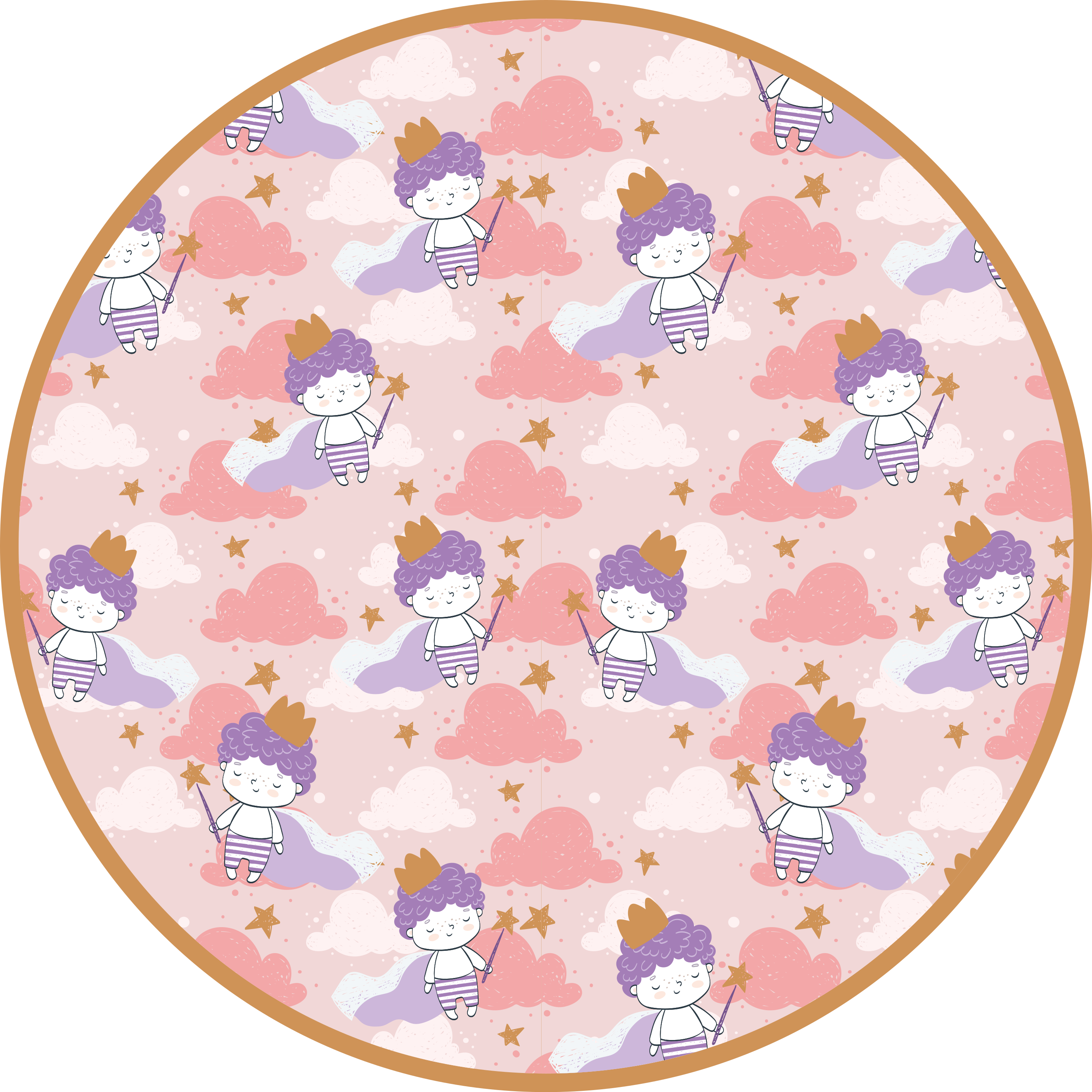 Tapete vinílico infantis reino das nuvens mágicas - TenStickers