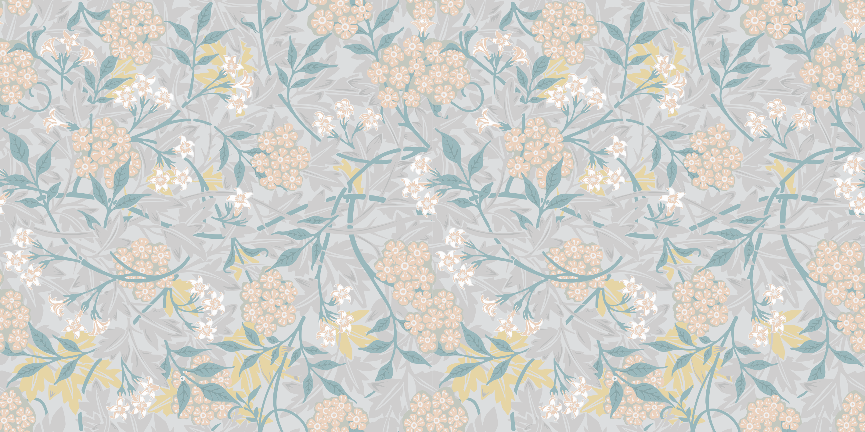 Tapete vinílico flores e plantas com estampa botânica - TenStickers