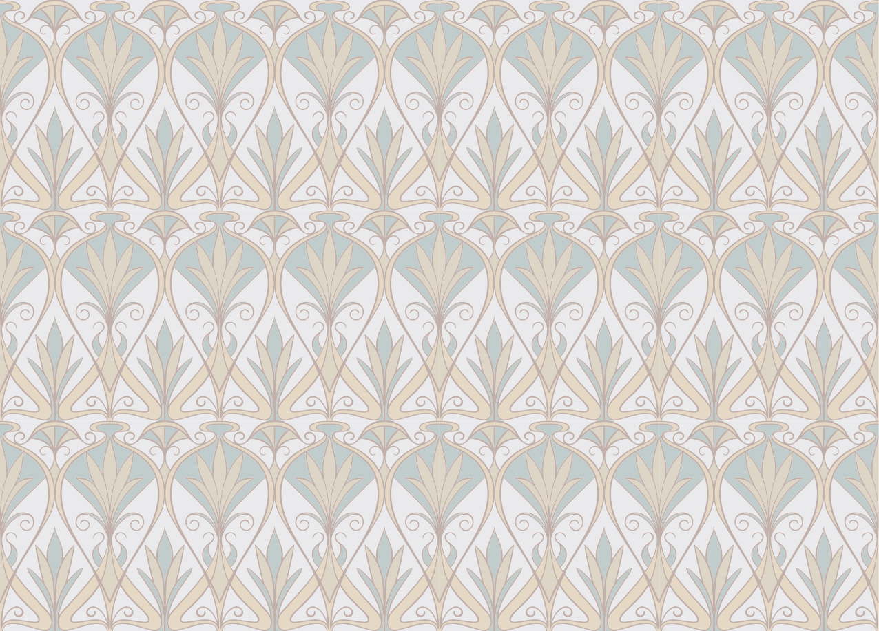 Tapete vinílico minimalista inspiração floral elegante - TenStickers