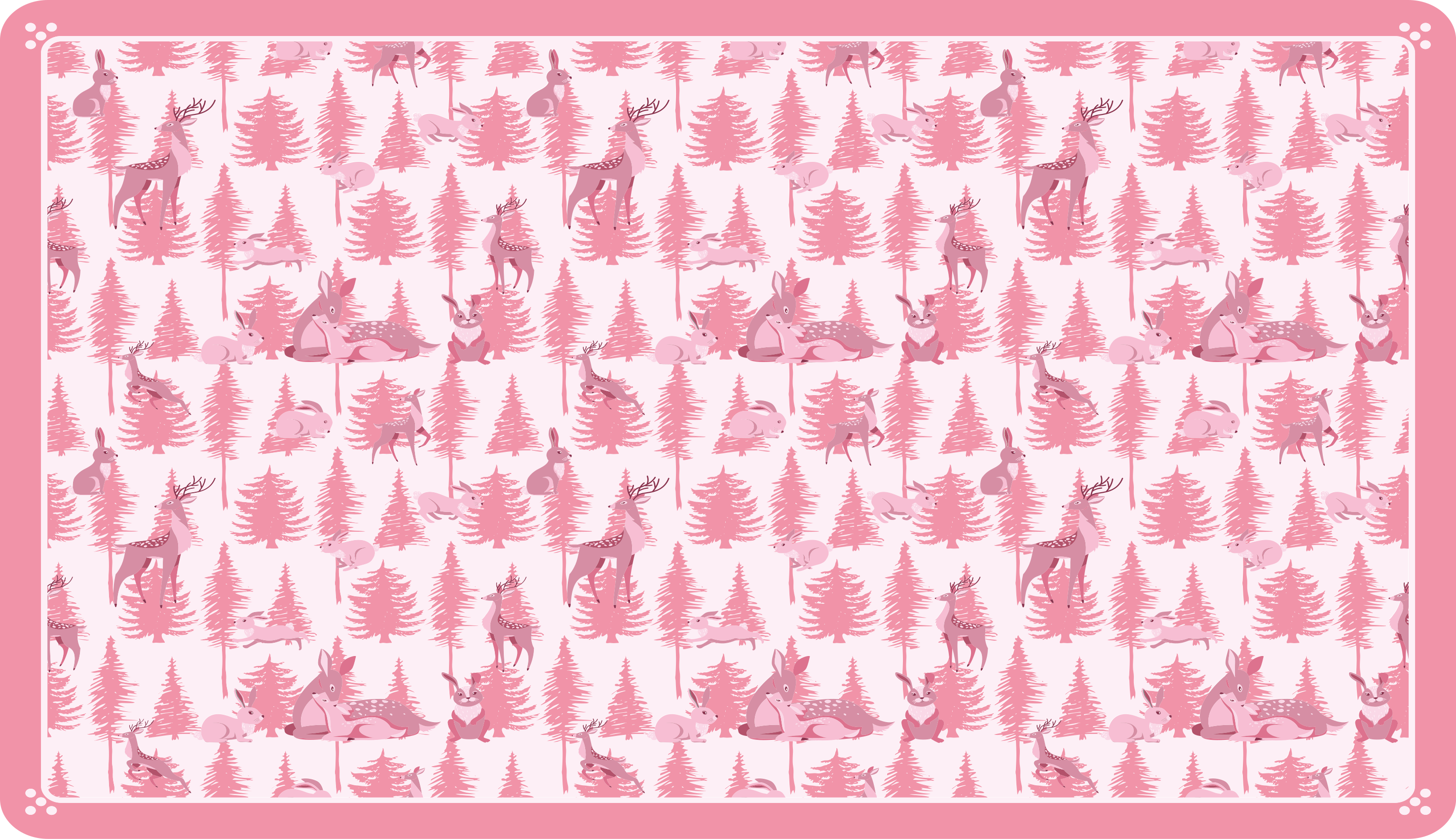 Tapete vinílico para bebés cena lúdica de floresta - TenStickers