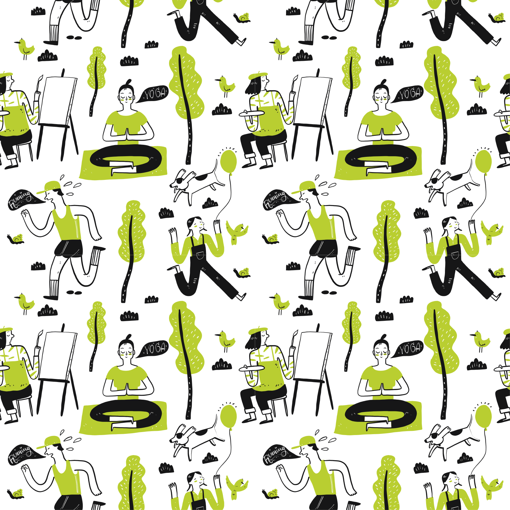 Tapete vinílico texturas cenas urbanas lúdicas - TenStickers