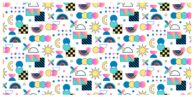 Tapete vinílico geométricas elementos vivos - TenStickers