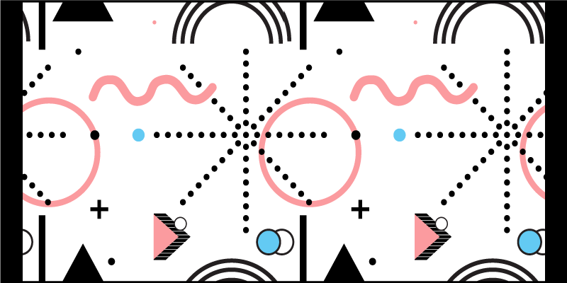 Tapete vinílico moderno padrão geométrico branco - TenStickers