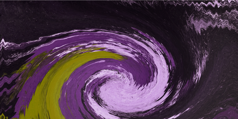 Tapete vinílico juvenil fluxos de cores em espiral - TenStickers