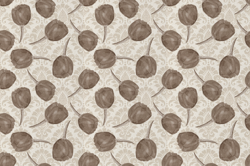 Tapete vinílico flores e plantas motivo botânico suave - TenStickers