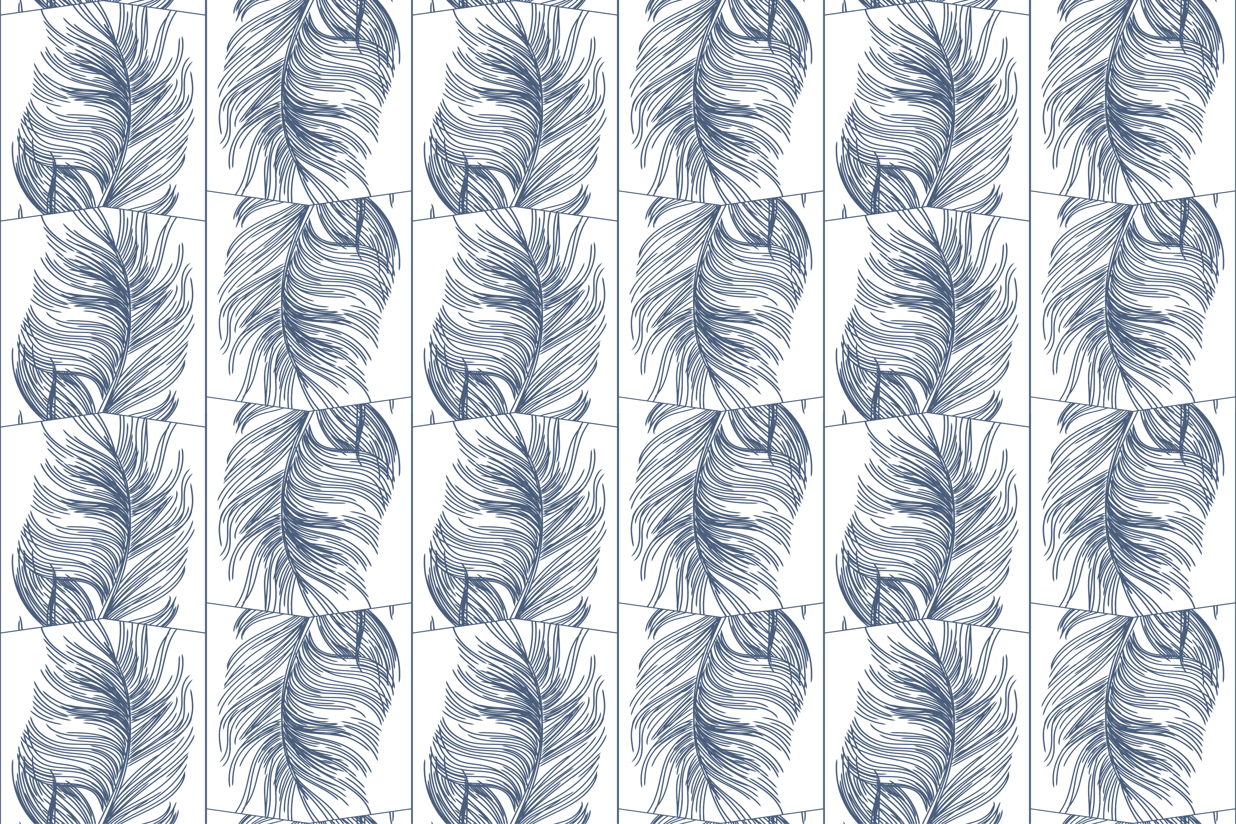 Tapete vinílico natureza folhas graciosas - TenStickers