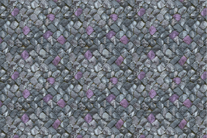 Tapete vinílico de pedras passarela pavimentada cinza - TenStickers