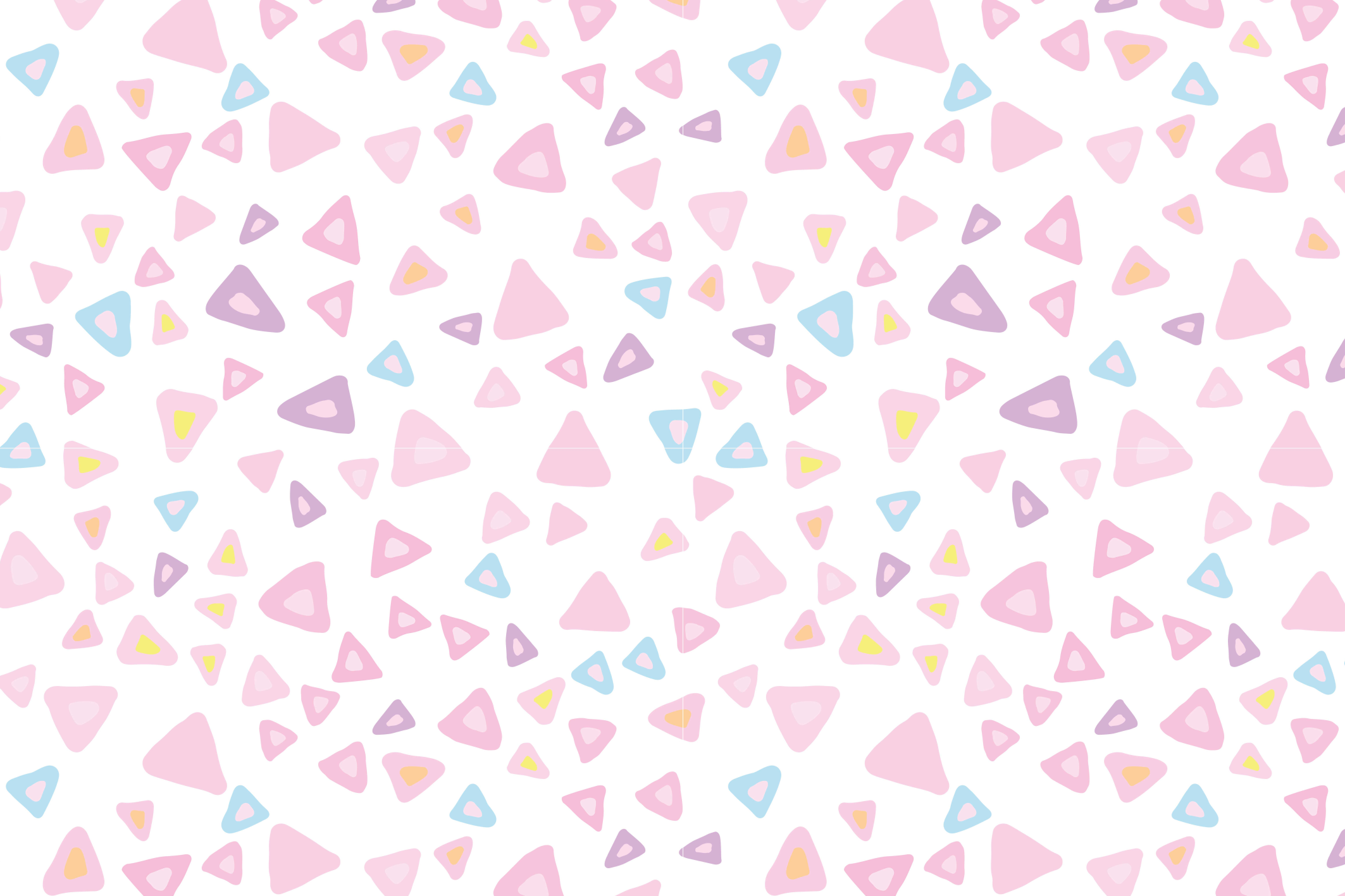 Tapete em vinil infantil elementos triangulares coloridos - TenStickers