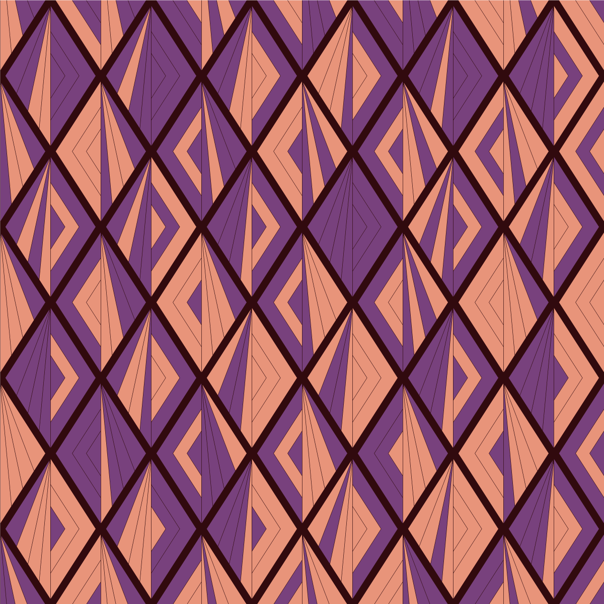 Tapete vinílico geométricas harmonia de padrões - TenStickers