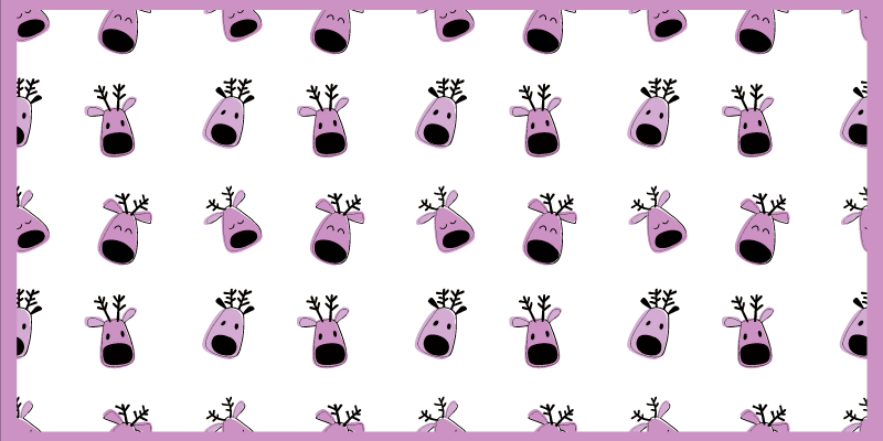 Tapete vinílico para bebés ilustrações de renas - TenStickers