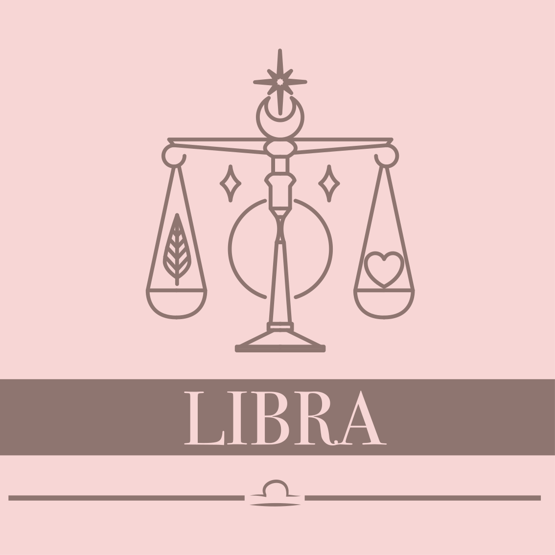 Tapete vinílico frases e textos design de libra balance - TenStickers