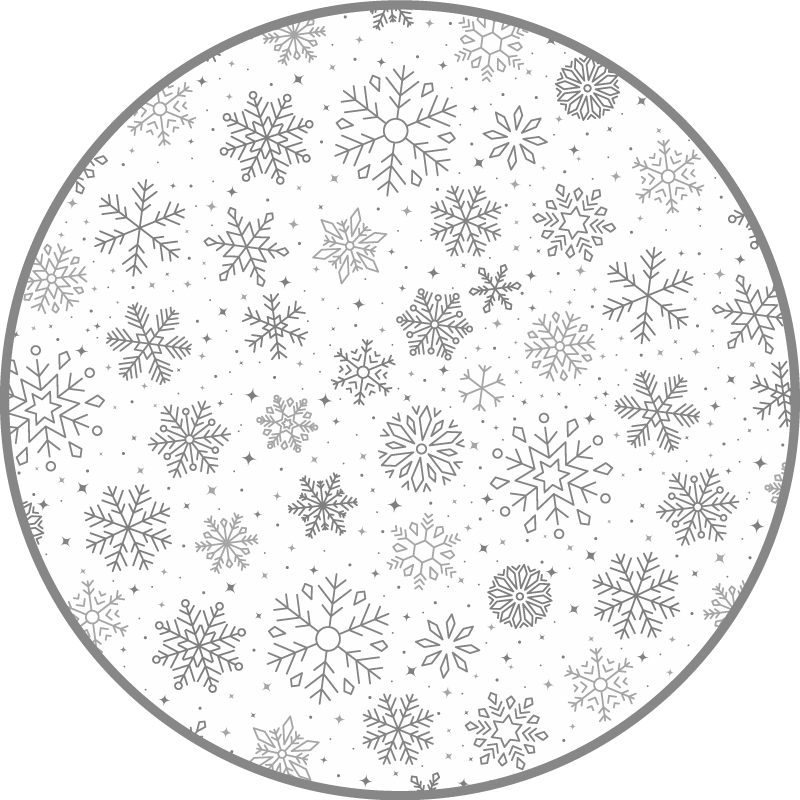 Tapete vinil do Natal flocos de neve de férias - TenStickers