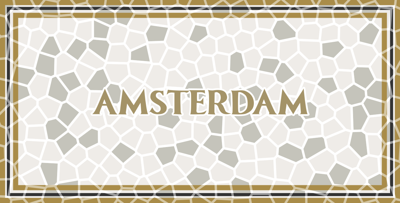 Tapete vinil mosaico mosaico de amsterdã - TenStickers