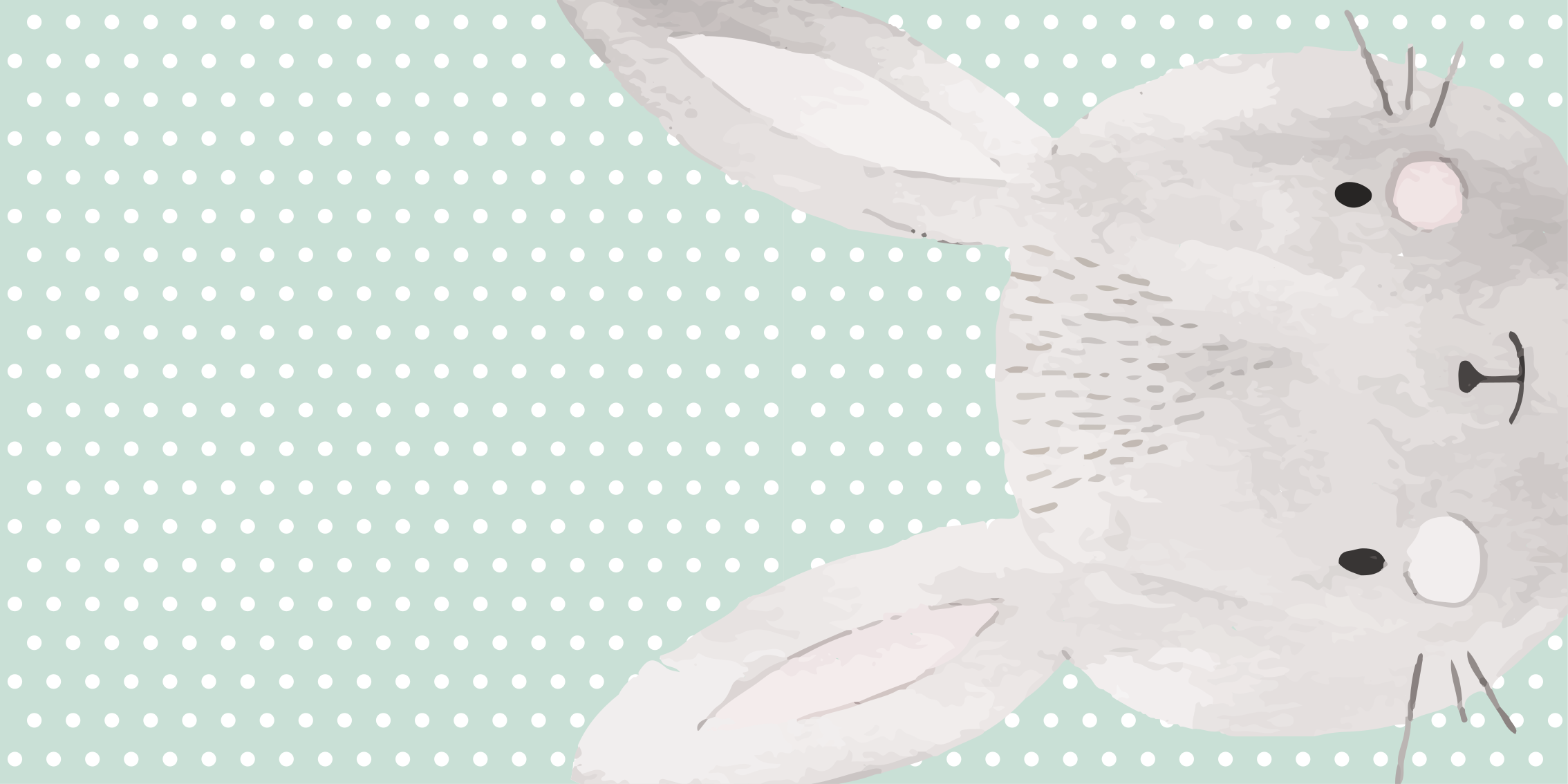 Tapete vinílico para bebés ilustração de coelho - TenStickers