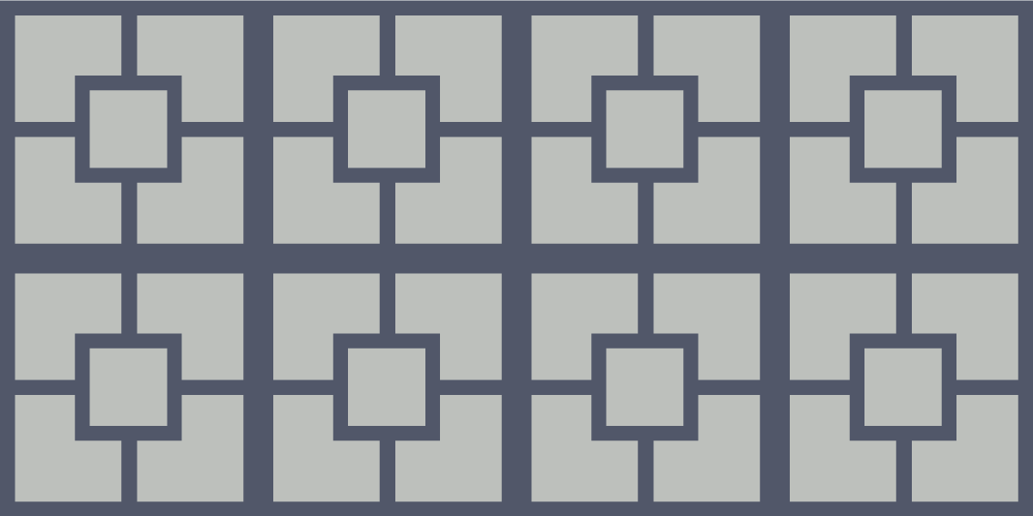 Tapete vinílico geométricas padrão quadrado geométrico - TenStickers