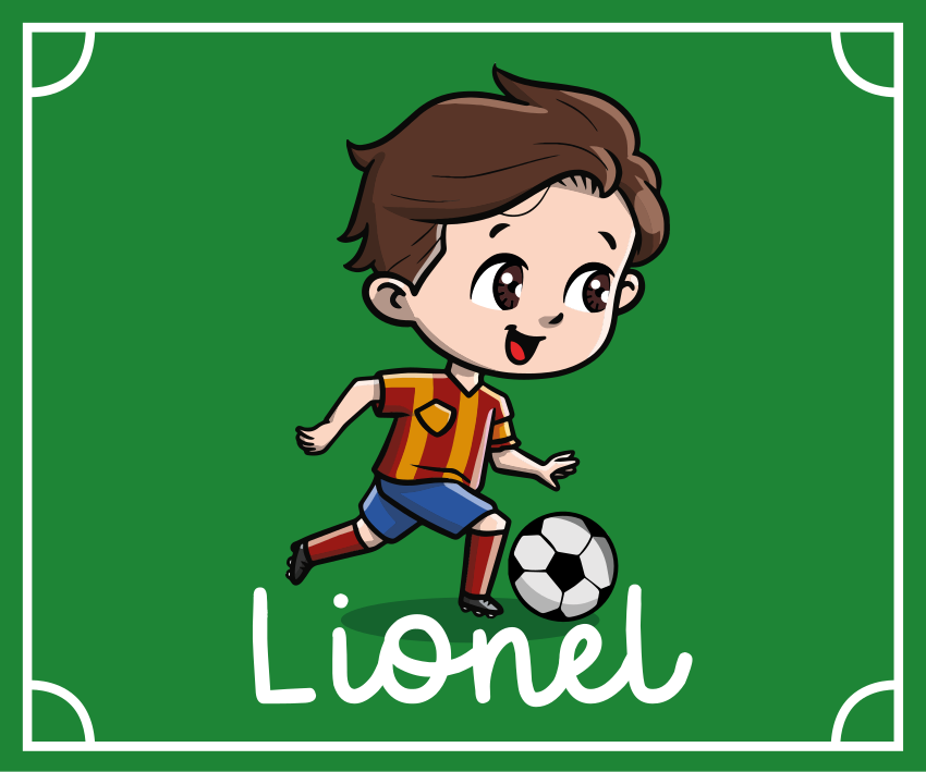 Tapete vinil com nome futebol personalizável - TenStickers