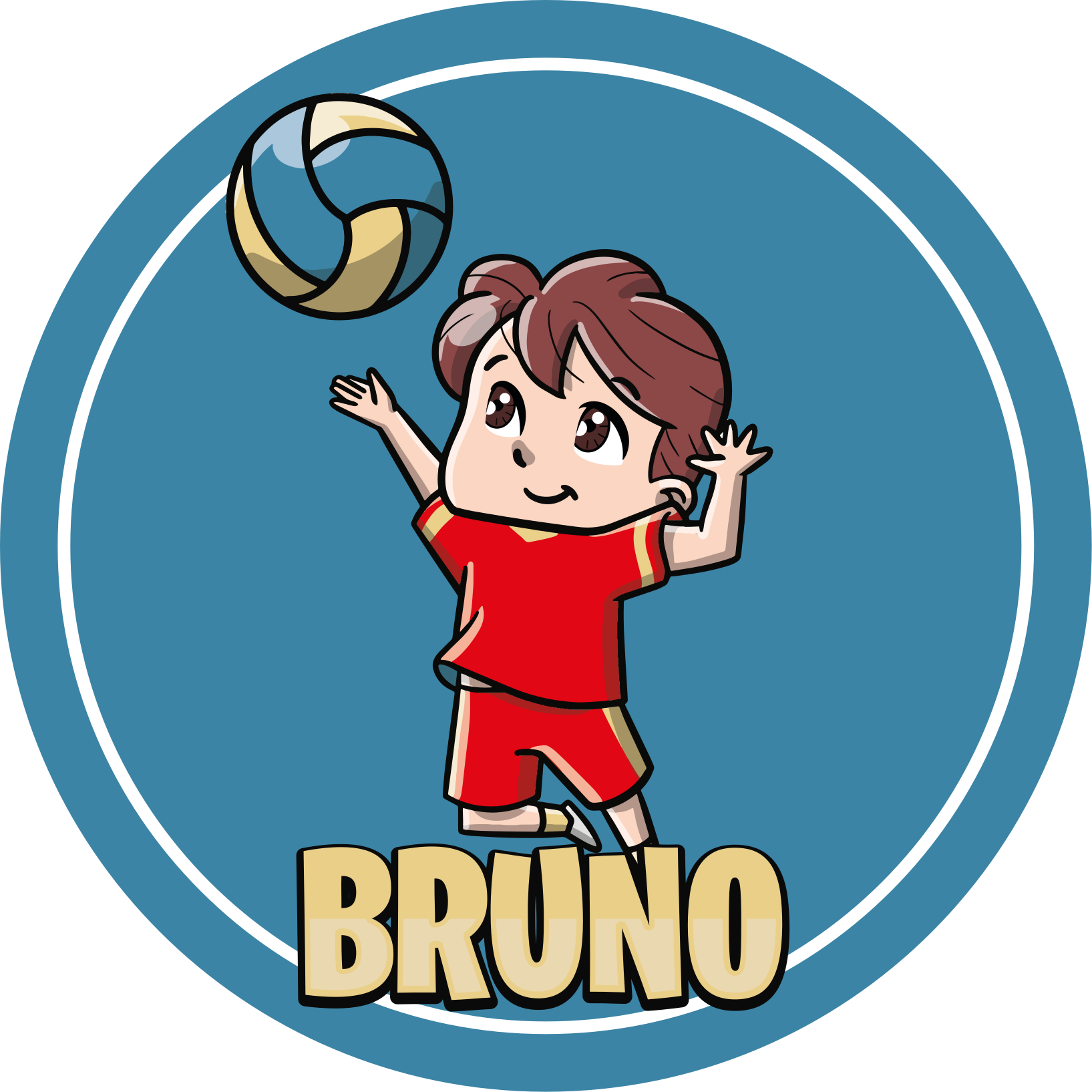 Tapete vinílico com nome esporte personalizável - TenStickers