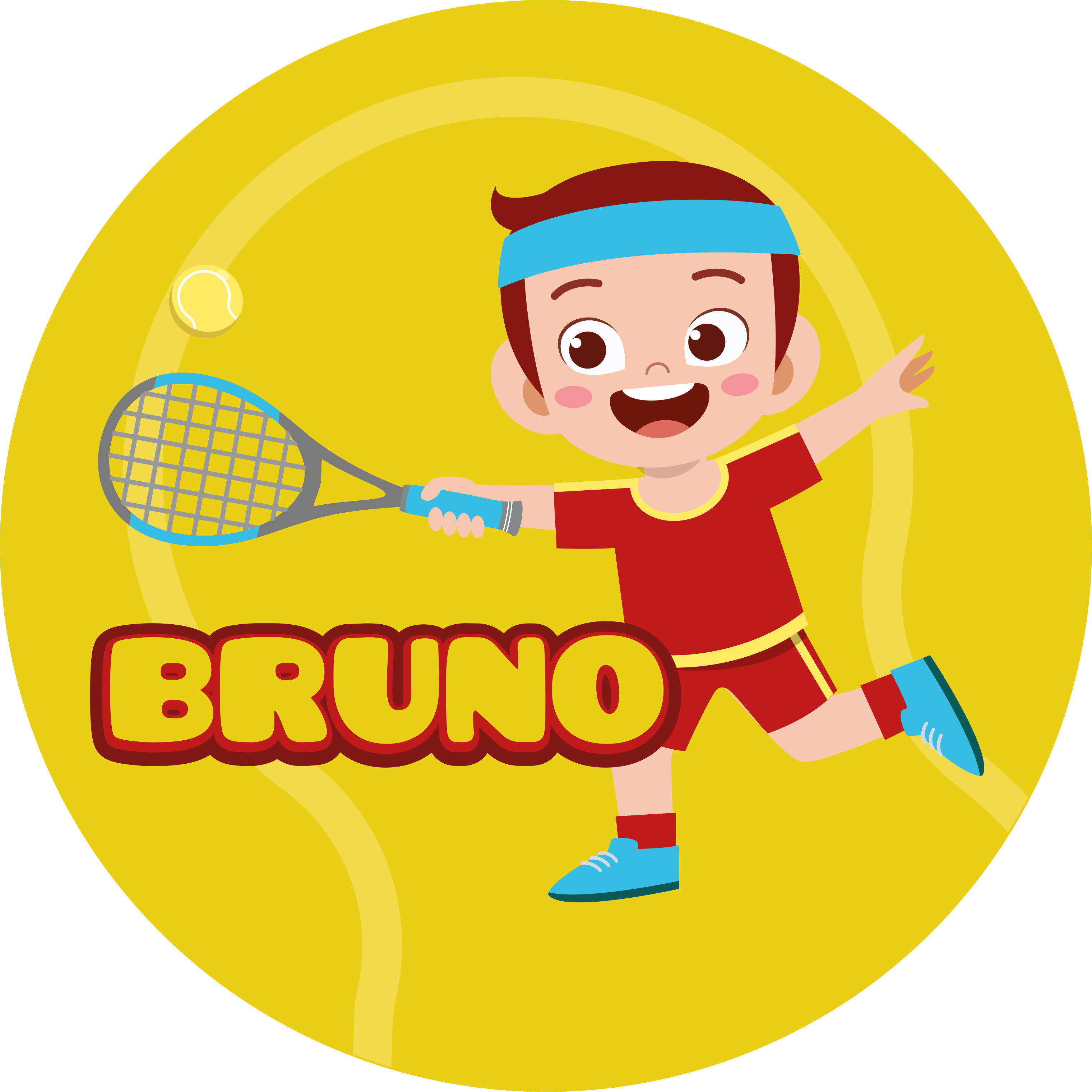 Tapete vinílico com nome esportes personalizados - TenStickers