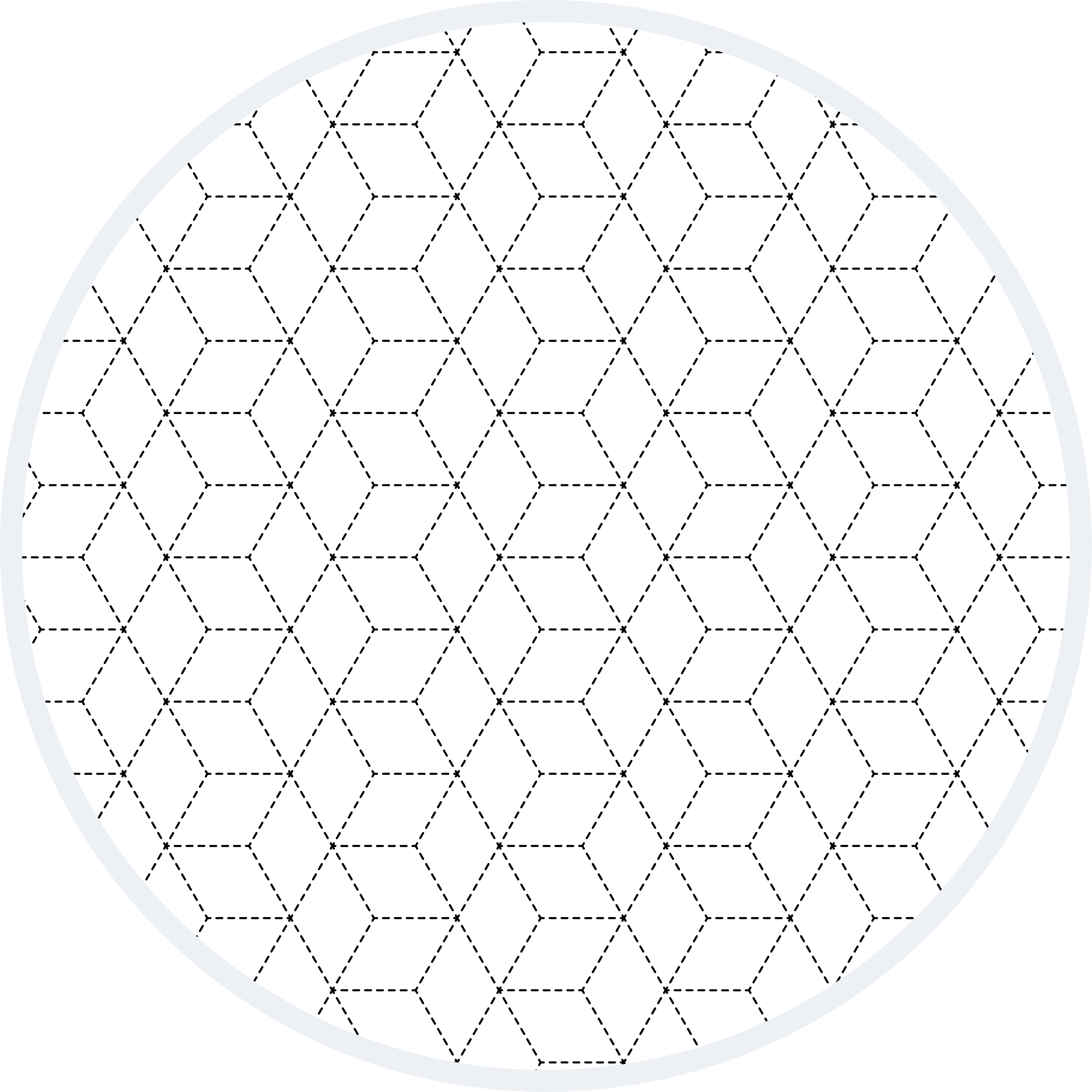 Tapete vinílico geométricas padrão contorno hexagonal - TenStickers
