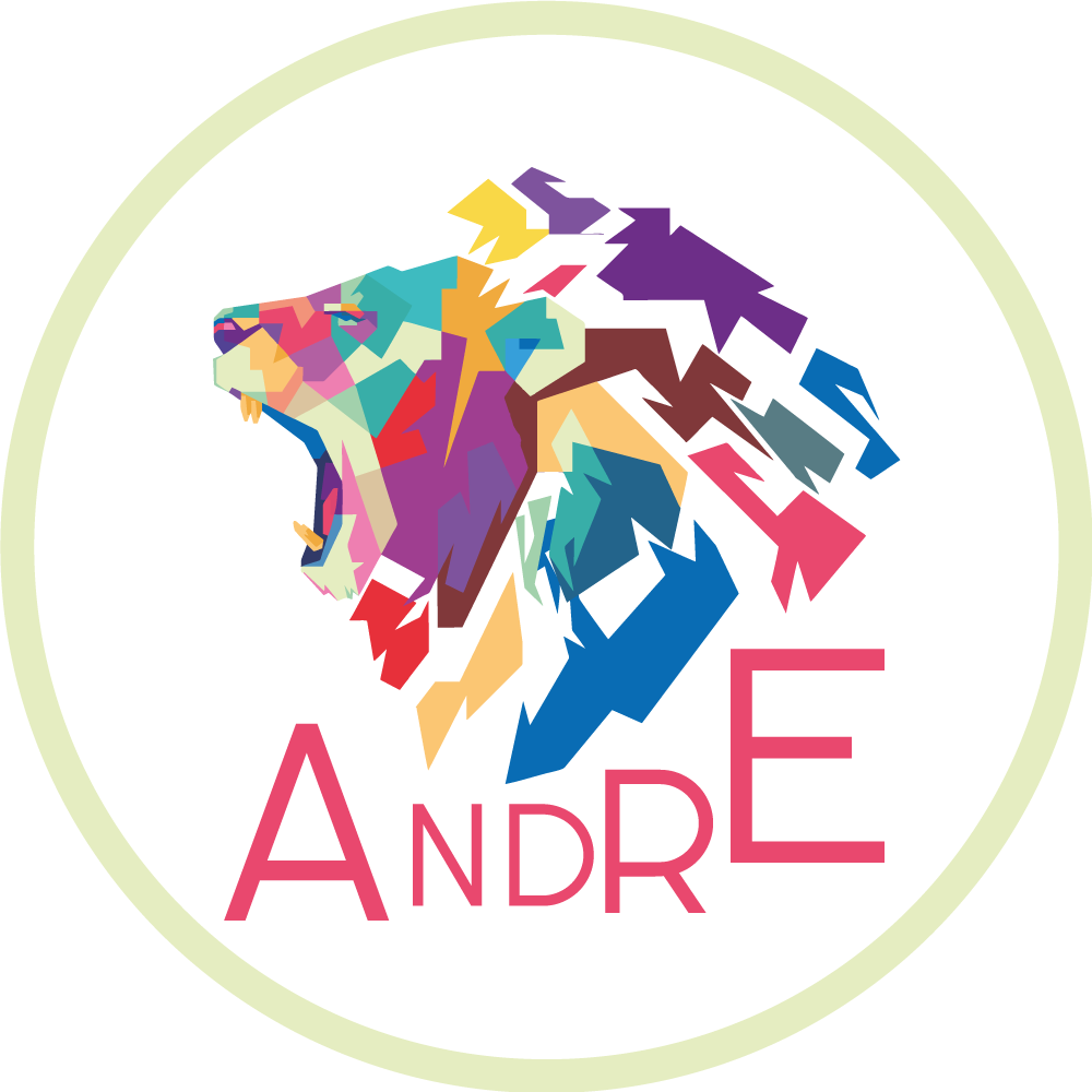 Tapete vinílico com nome personalização de leão colorido - TenStickers