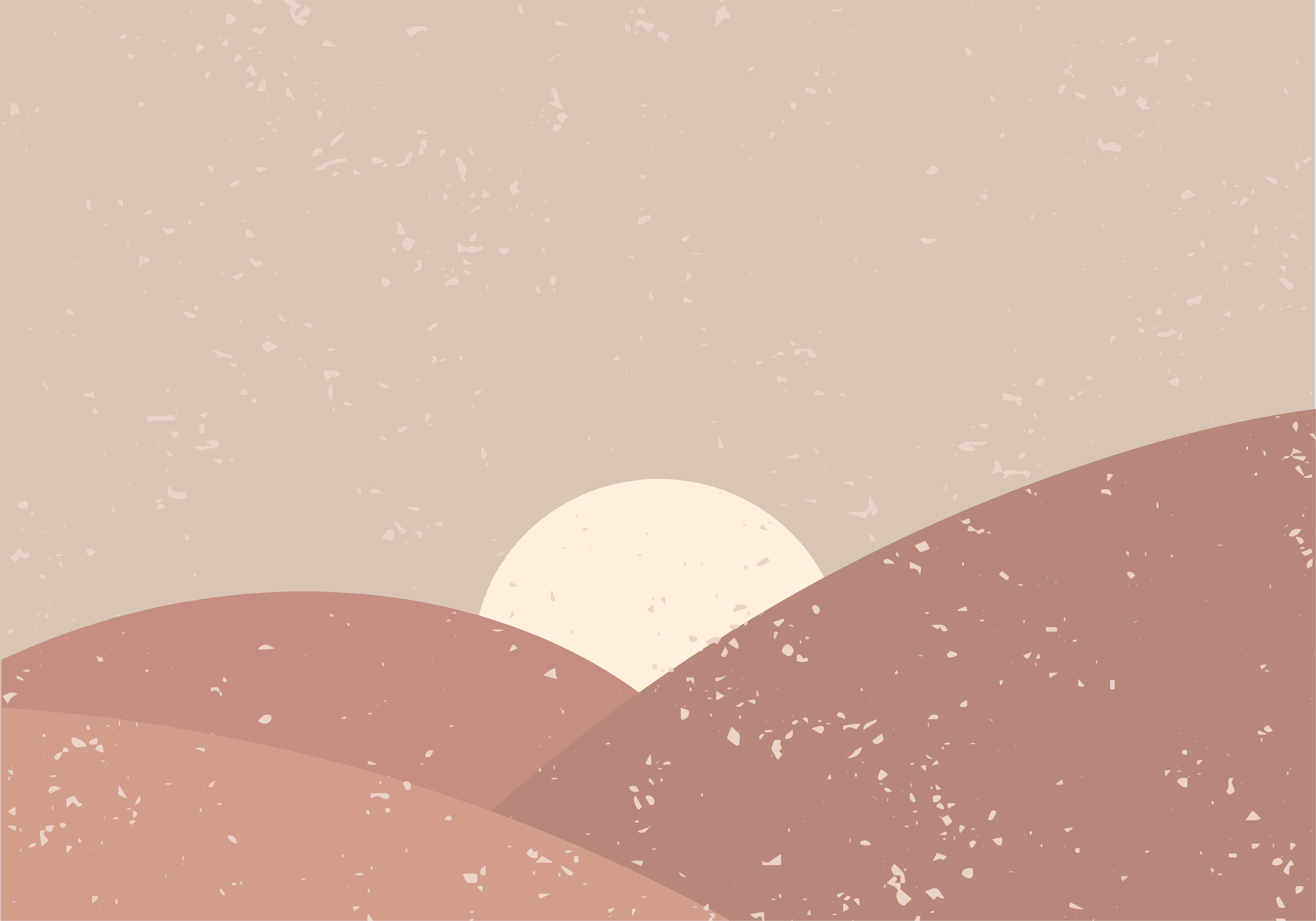 Tapete vinílico minimalista paisagem abstrata - TenStickers