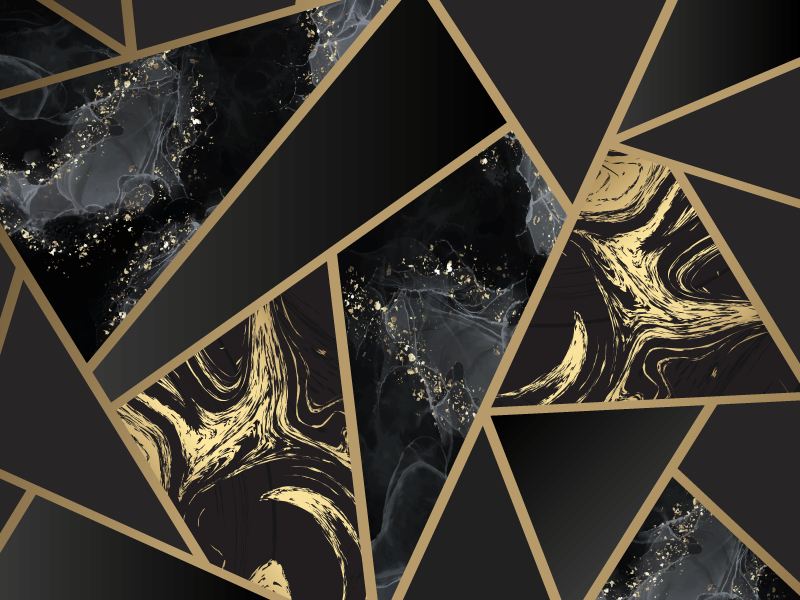 Tapete vinílico geométricas fusão geométrica de mármore - TenStickers