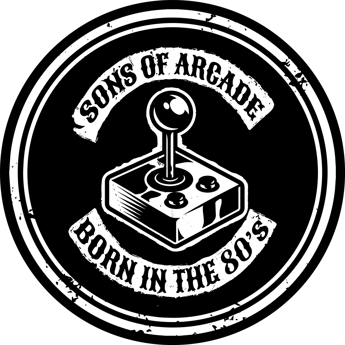 Tapete vinílico frases e textos nostalgia de arcade anos 80 - TenStickers