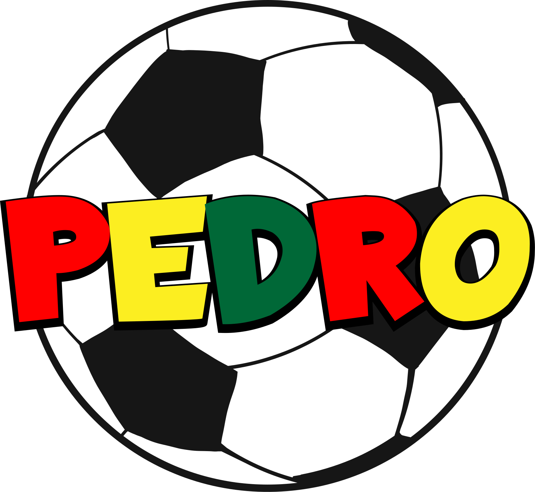 Futebol com tapete com nome personalizado - TenStickers
