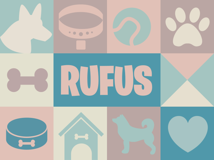 Tapete de piso de vinil de ícones de cão personalizados - TenStickers