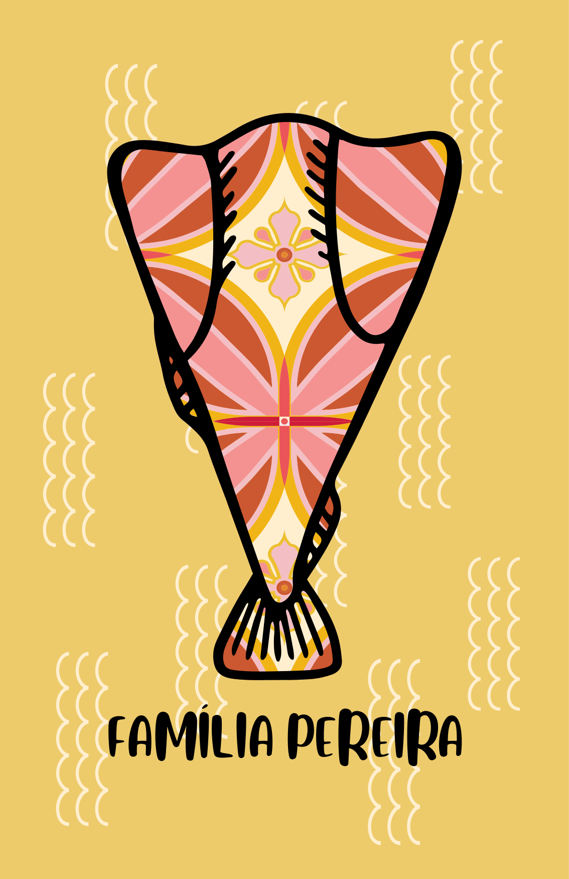 Bacalhau com nome personalizado tapete personalizado - TenStickers