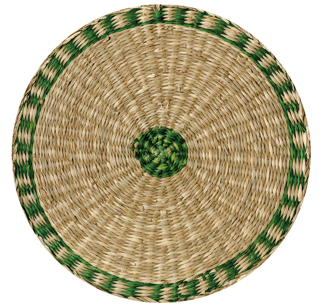 Tapete vinílico tecido redondo - TenStickers