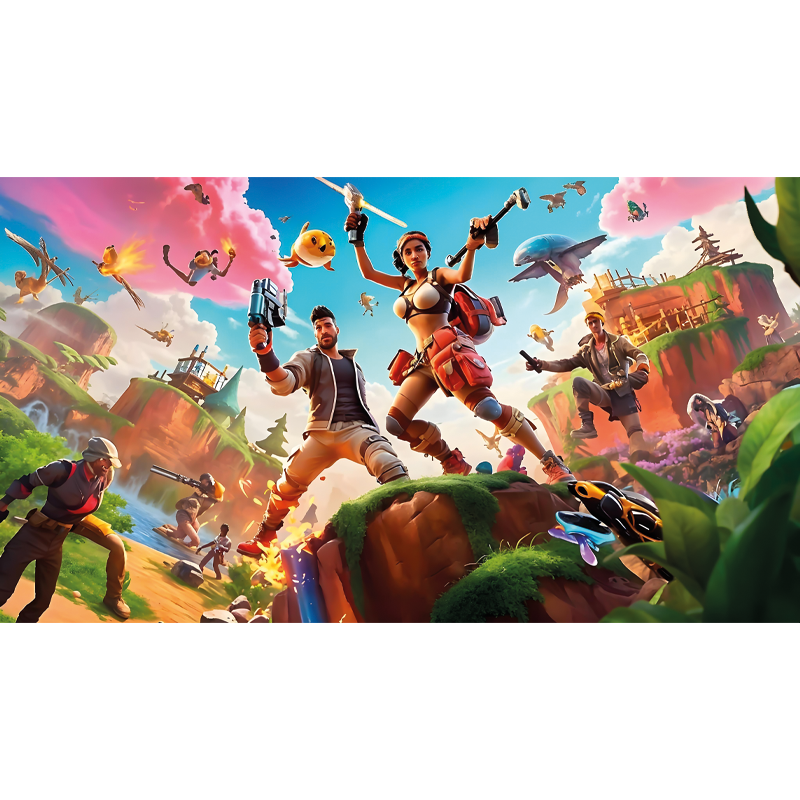 Tapete vinílico personagens jogos de vídeo - TenStickers