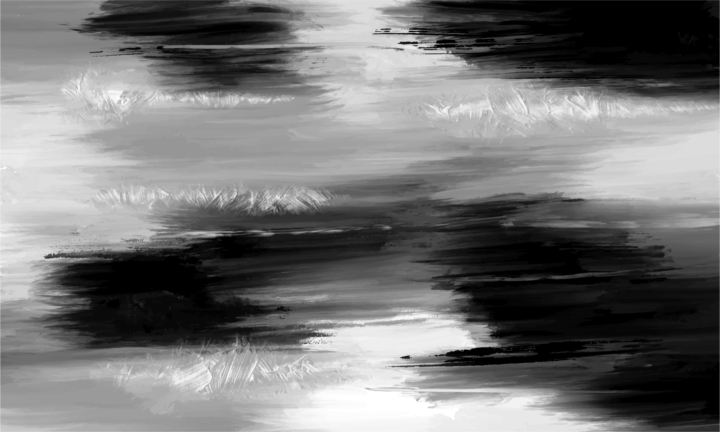 Tapete vinílico escritório pintura abstrata - TenStickers