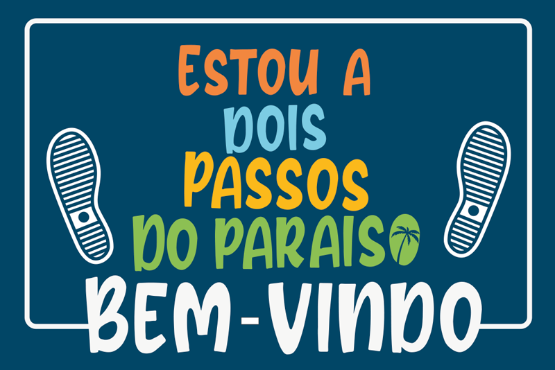 Tapete vinílico entrada passos para o paraíso - TenStickers
