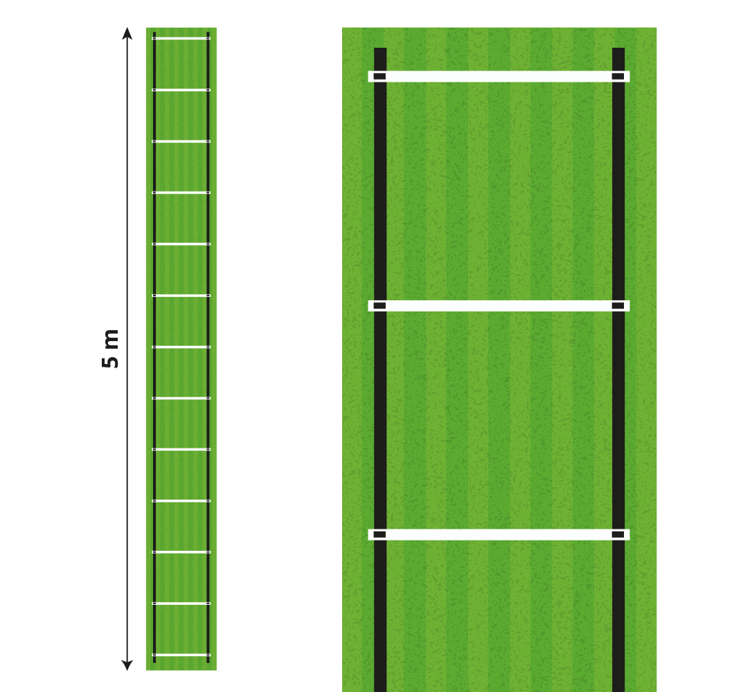Tapete vinílico escada treino velocidade 5 m - TenStickers