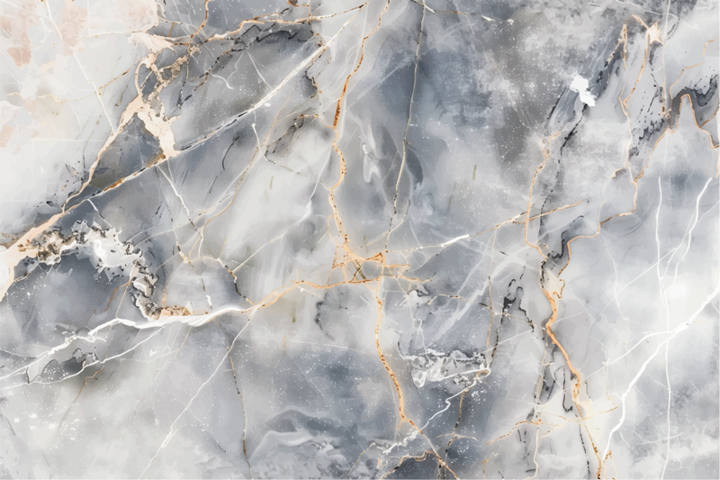 Tapete de vinil mármore tom cinza azulado - TenStickers